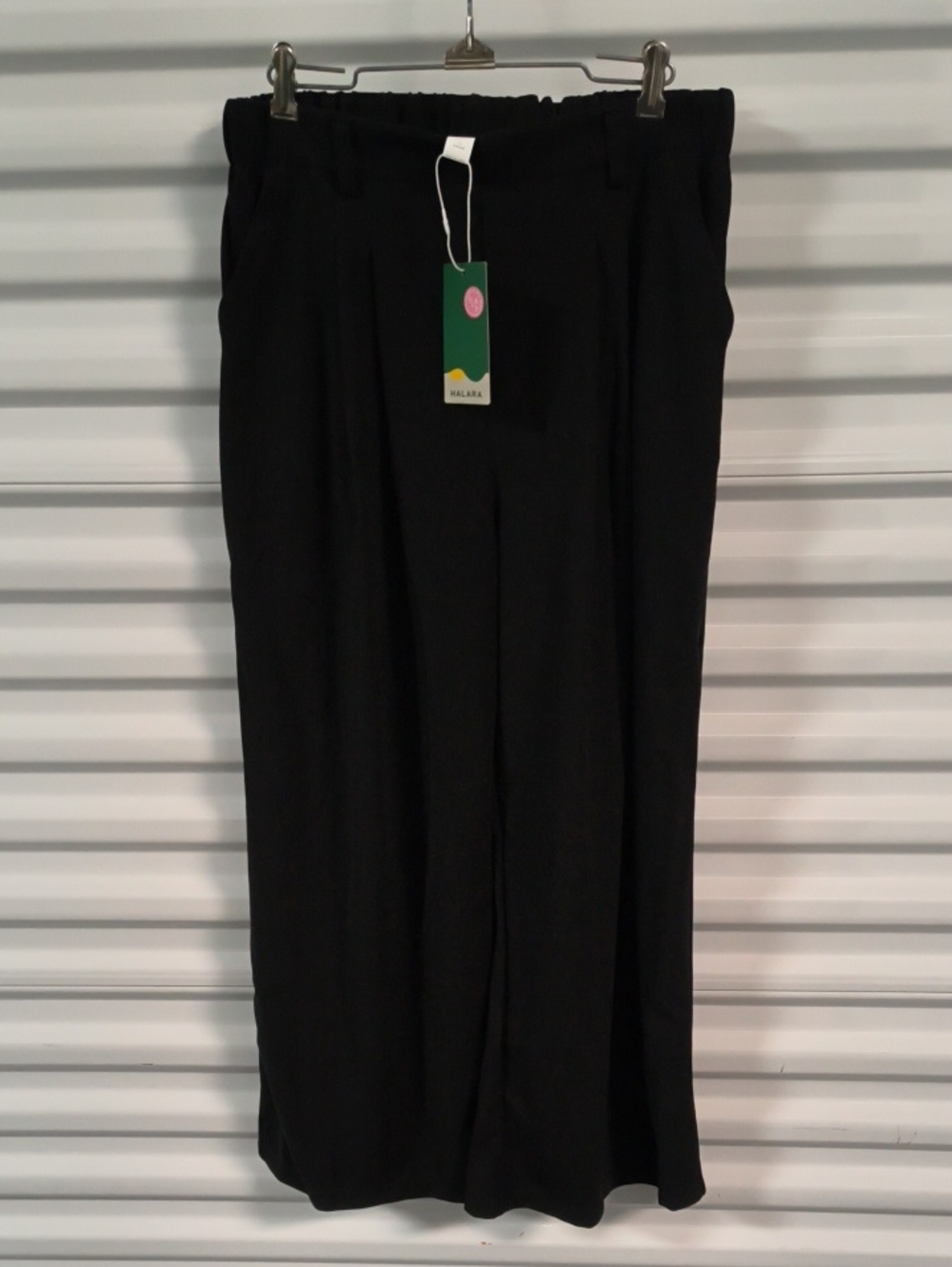 Halara High Waisted Pleated Work Wide Leg Pants with Pockets L(Petite) NWT